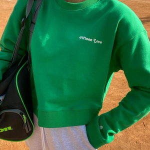 미니모어) 제작 맨투맨 (그린/새상품)