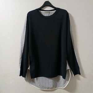 G 보티첼리 니트+ 스트라이프 셔츠