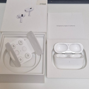 에어팟 프로2 본체 + 박스 + 이어팁 이미지