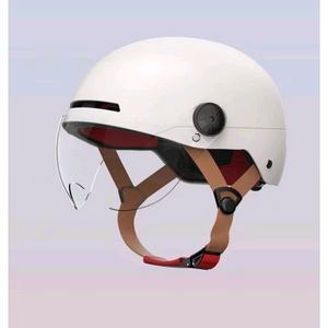 스쿠터 자전거 헬멧 화이트 하이바 바이크 오픈페이스 이미지
