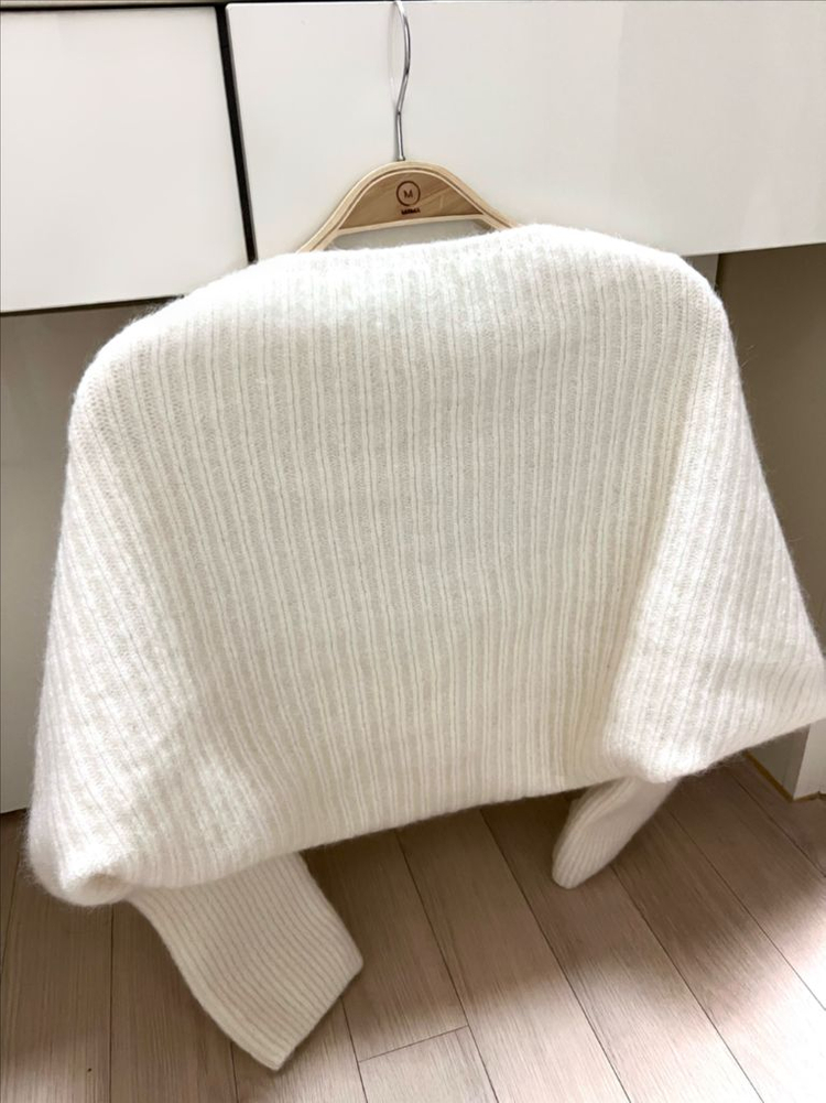 22년 한섬 시스템 SYSTEM 울 알파카 모헤어 니트 볼레로 가디건 이미지