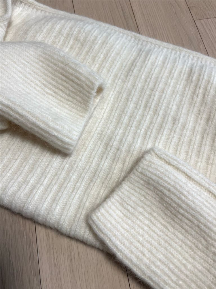 22년 한섬 시스템 SYSTEM 울 알파카 모헤어 니트 볼레로 가디건 이미지