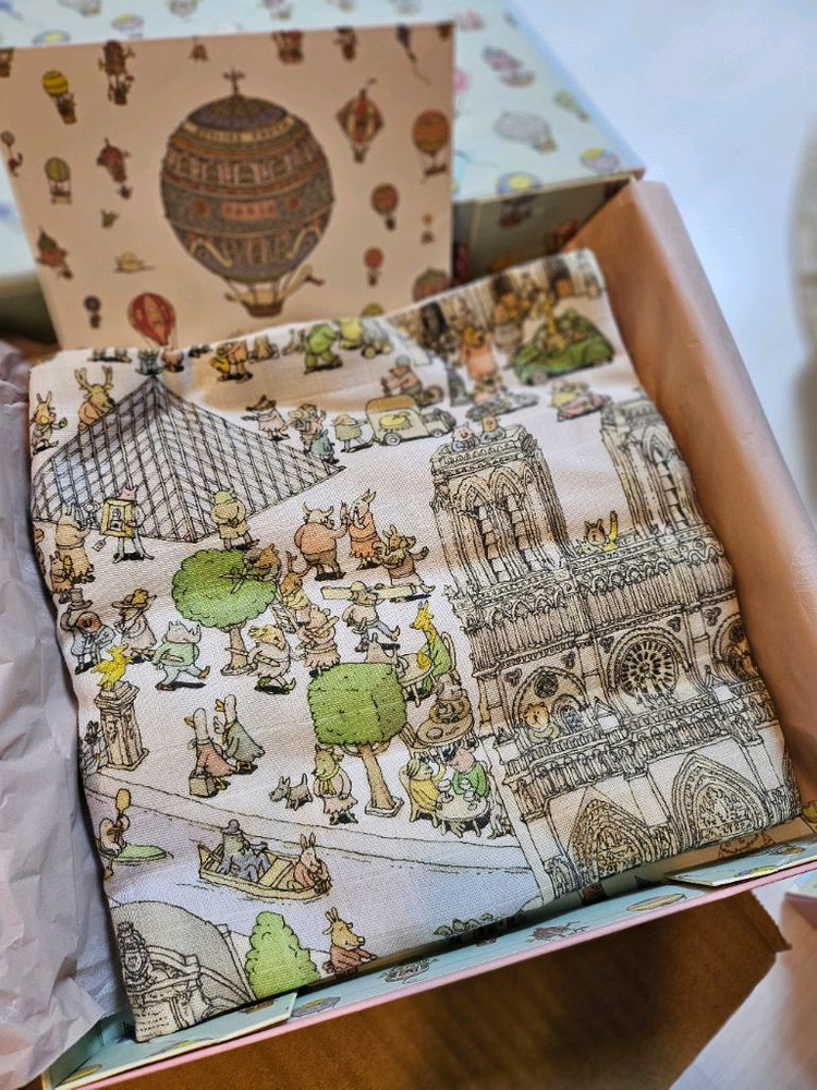 아뜰리에슈 블랭킷 파리 한정판(베르사유, 파리지도) 선물포장 박스 포함!! 이미지