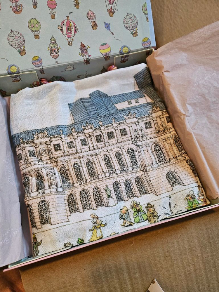 아뜰리에슈 블랭킷 파리 한정판(베르사유, 파리지도) 선물포장 박스 포함!! 이미지