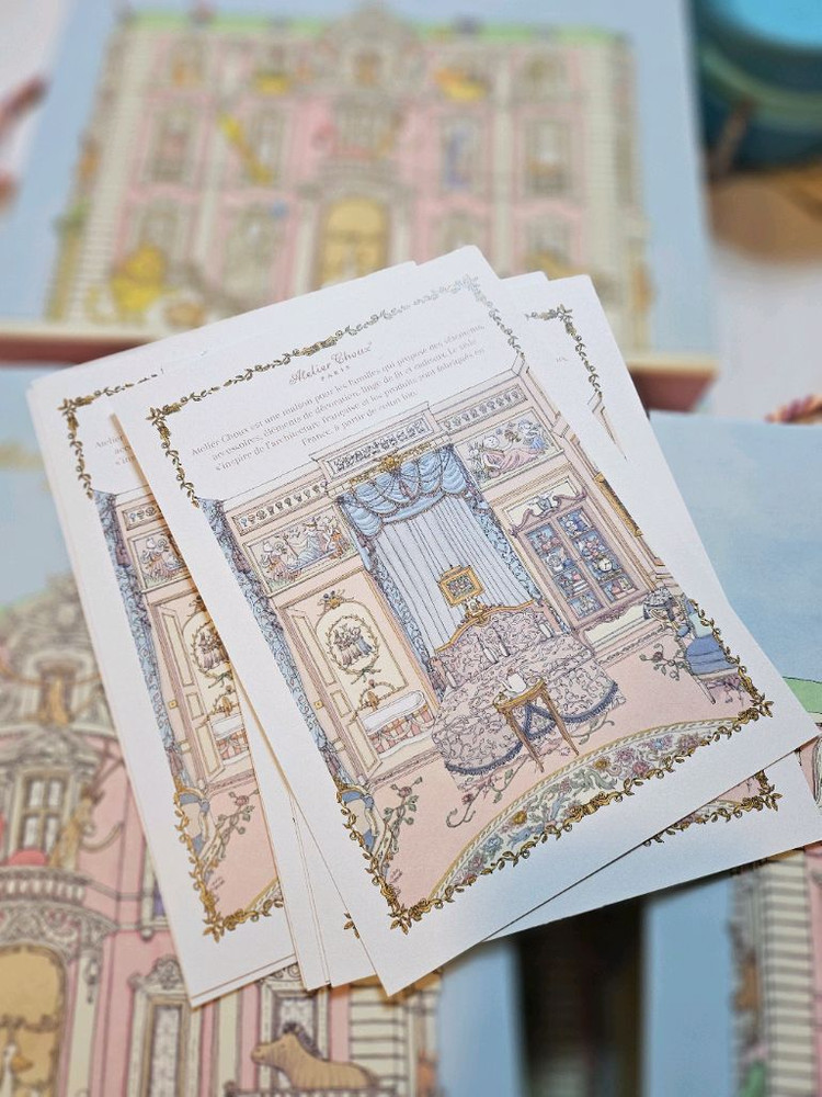 아뜰리에슈 블랭킷 파리 한정판(베르사유, 파리지도) 선물포장 박스 포함!! 이미지