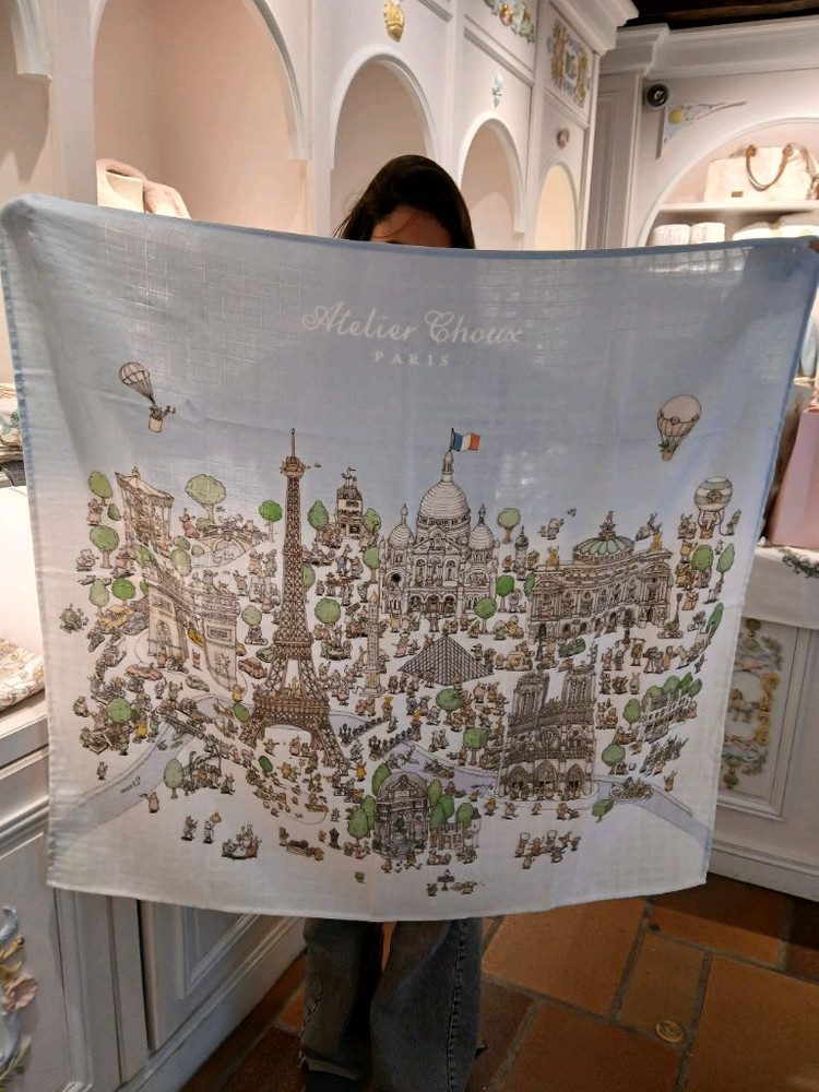 아뜰리에슈 블랭킷 파리 한정판(베르사유, 파리지도) 선물포장 박스 포함!! 이미지