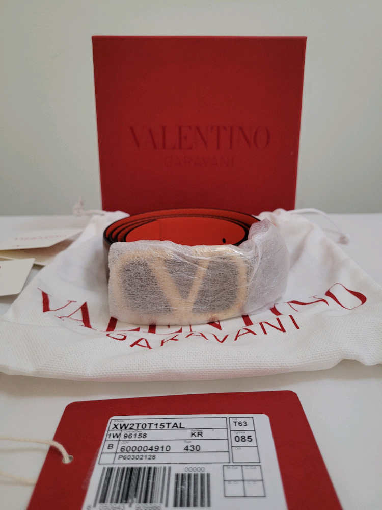 발렌티노 가라바니 리버시블 가죽벨트--0