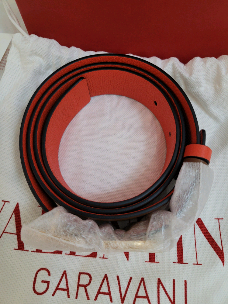 발렌티노 가라바니 리버시블 가죽벨트--1