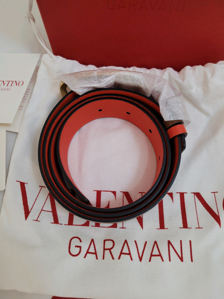 발렌티노 가라바니 리버시블 가죽벨트--3