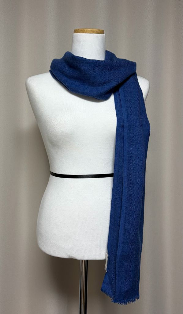 상태좋음)Ermenegildo Zegna.제냐.캐시미어.머플러.코발트블루.스카프.목도리.울.소품.액세서리.숄.명품--2
