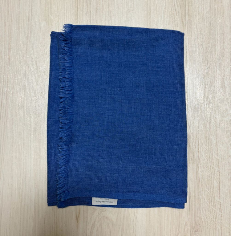 상태좋음)Ermenegildo Zegna.제냐.캐시미어.머플러.코발트블루.스카프.목도리.울.소품.액세서리.숄.명품--4