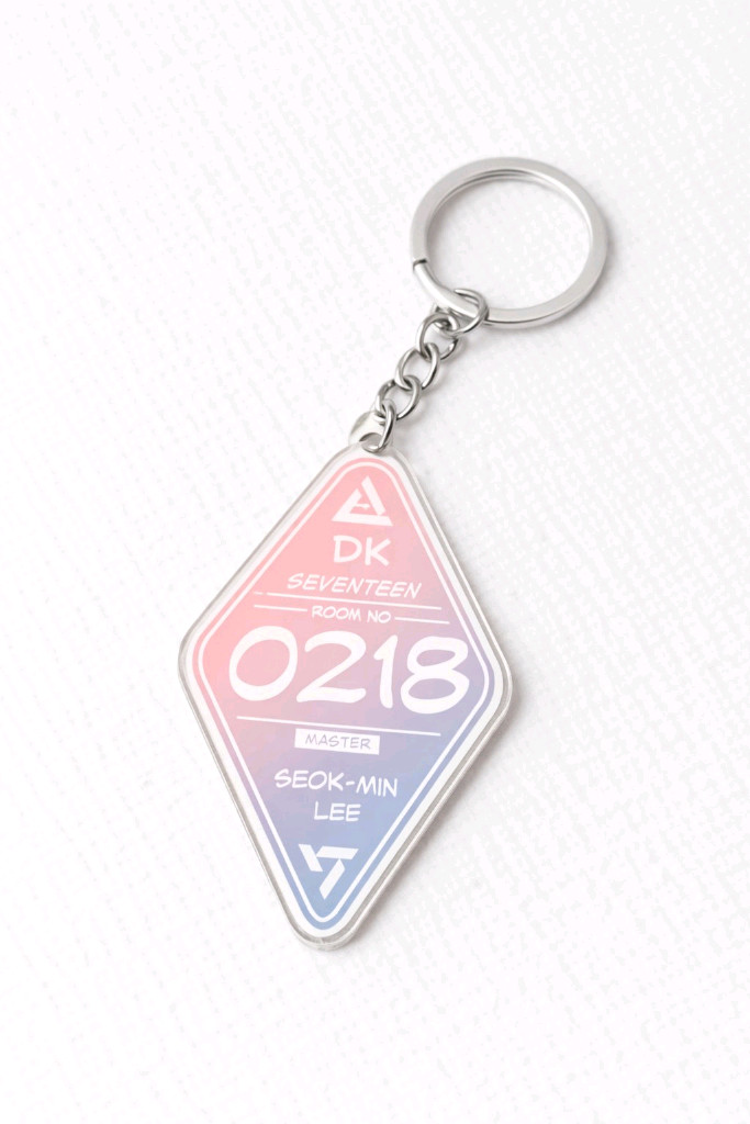 세븐틴 호텔키 스타일 아크릴 키링 팬굿즈 이미지