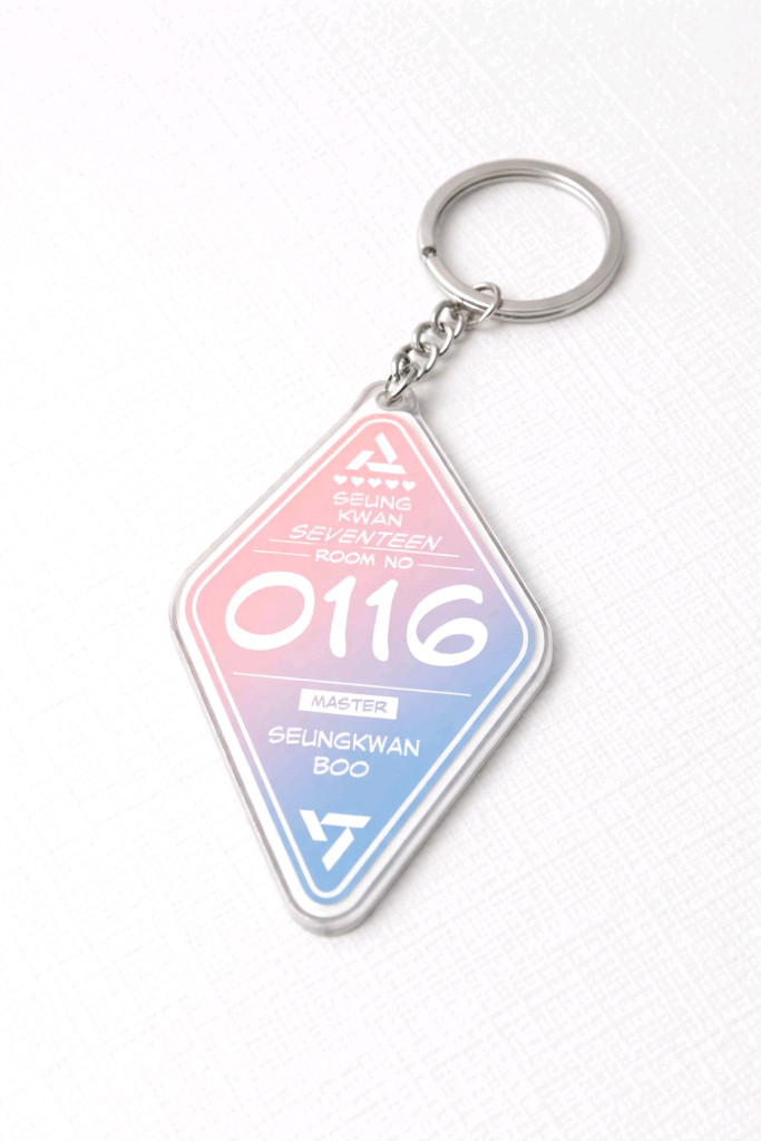 세븐틴 호텔키 스타일 아크릴 키링 팬굿즈 이미지