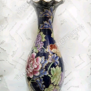 일본 구곡 모란 금채도자기 47cm 칠보형도자기 이미지