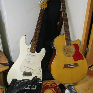 일렉기타+픽업통기타+멀티기능 앰프일괄