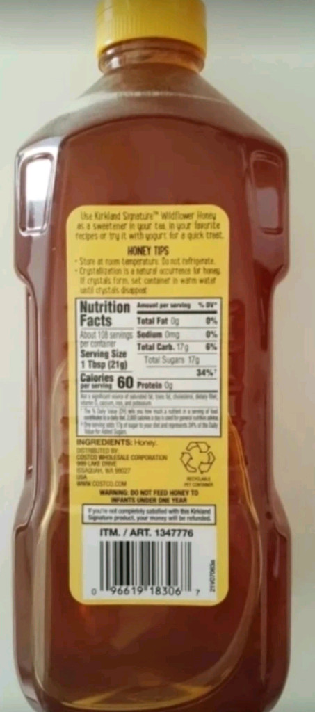 [택포]코스트코 커클랜드 꿀 2.27kg * 4통 이미지