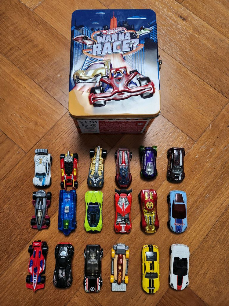 다이캐스트 미니카 핫휠, 보관틴케이스 이미지