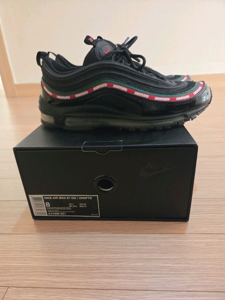 나이키 언디핏 에어맥스 97 블랙 260 사이즈 이미지