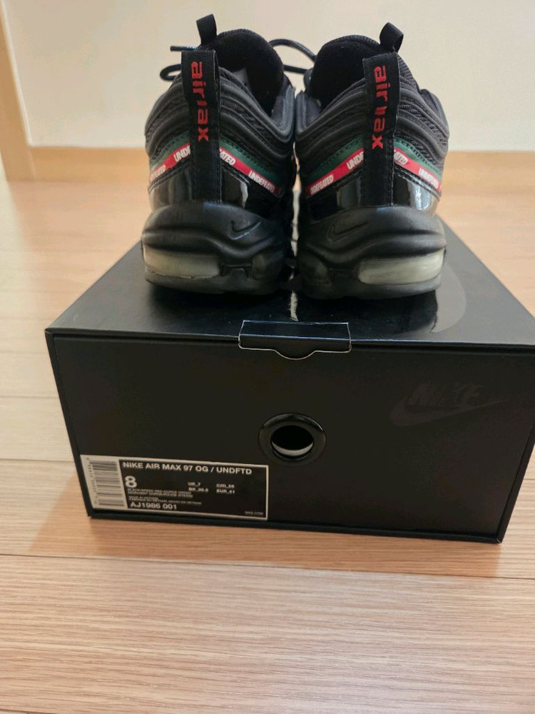 나이키 언디핏 에어맥스 97 블랙 260 사이즈 이미지