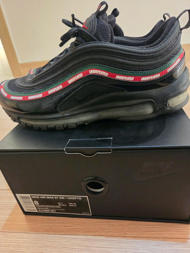 나이키 언디핏 에어맥스 97 블랙 260 사이즈 이미지
