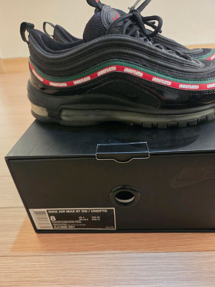 나이키 언디핏 에어맥스 97 블랙 260 사이즈 이미지