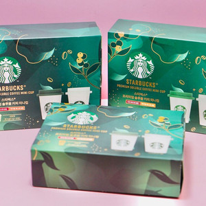 스타벅스 솔루블 커피 미니컵 다크/미디엄 로스트 미개봉 새제품 이미지