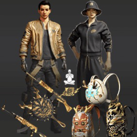 배그 라펑롱 콜라보 스킨 코드 이미지