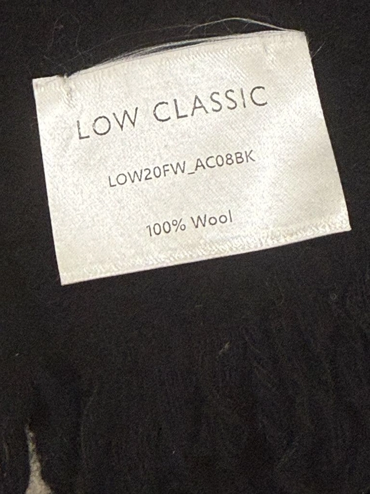 lowclassic wool muffler 로우클래식 울 머플러 블랙 이미지