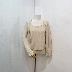 런던레이스 스퀘어넥 긴팔니트 4287 이미지