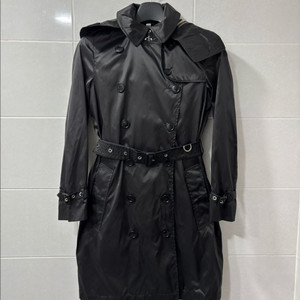 정품)버버리 켄징턴 후드 트렌치