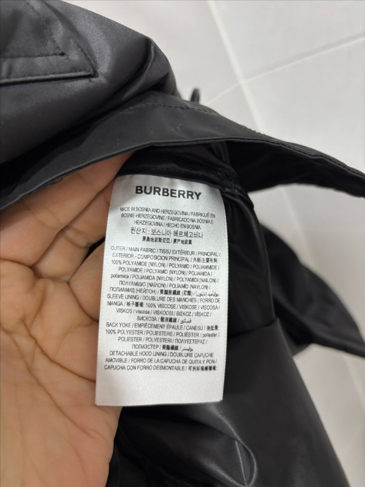 정품)버버리 켄징턴 후드 트렌치--5