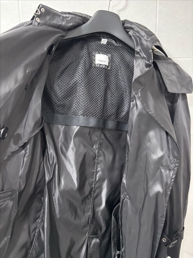 정품)버버리 켄징턴 후드 트렌치--7