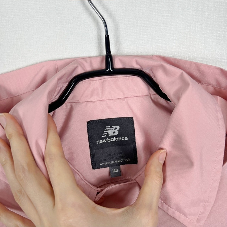 뉴발란스/핑크 바람막이 자켓 점퍼 아동130 7 8/라덴 이미지