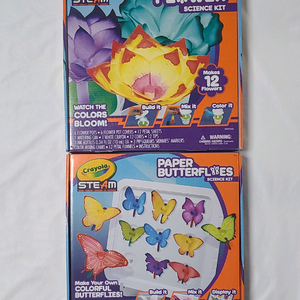 크레욜라 페이퍼 버터플라이,페이퍼 플라워 미개봉 2종 일괄 판매