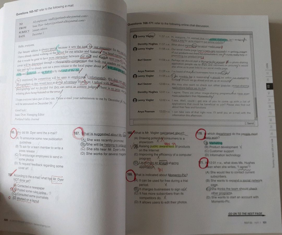 해커스 토익 실전 1000제 Reading 1 문제집 이미지