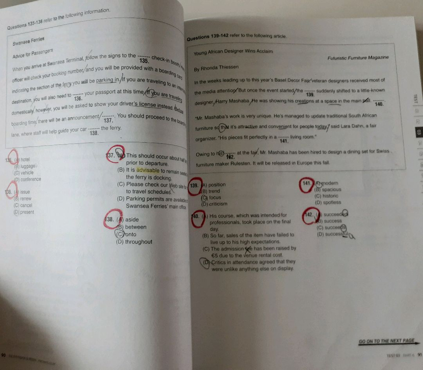 해커스 토익 실전 1000제 Reading 1 문제집 이미지
