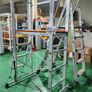 접이식 비계, 말비계형 안전 작업발판 사다리, 요비선 30미터 와이어 로프 40미터 A60316 이미지