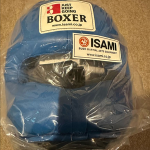 이사미 풀페이스 코보호 헤드기어 블루 이미지