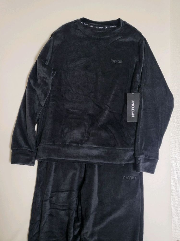 NYCPONY 핑크 벨로아 트레이닝복 새제품--6