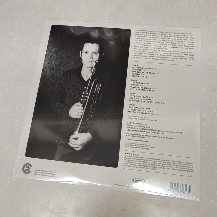 Chet Baker Trio (쳇 베이커) - Chet's Choice (2LP)--1