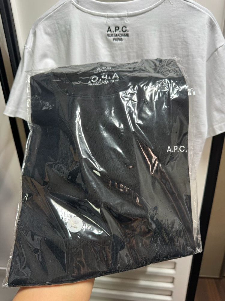 아페쎄 반팔티 남성 (화이트,블랙) 이미지