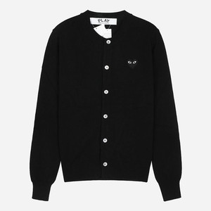 꼼데 블랙하트 로고 가디건 이미지