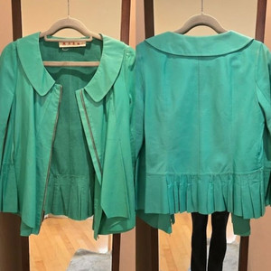 마르니 그린레더 플레어 쟈켓