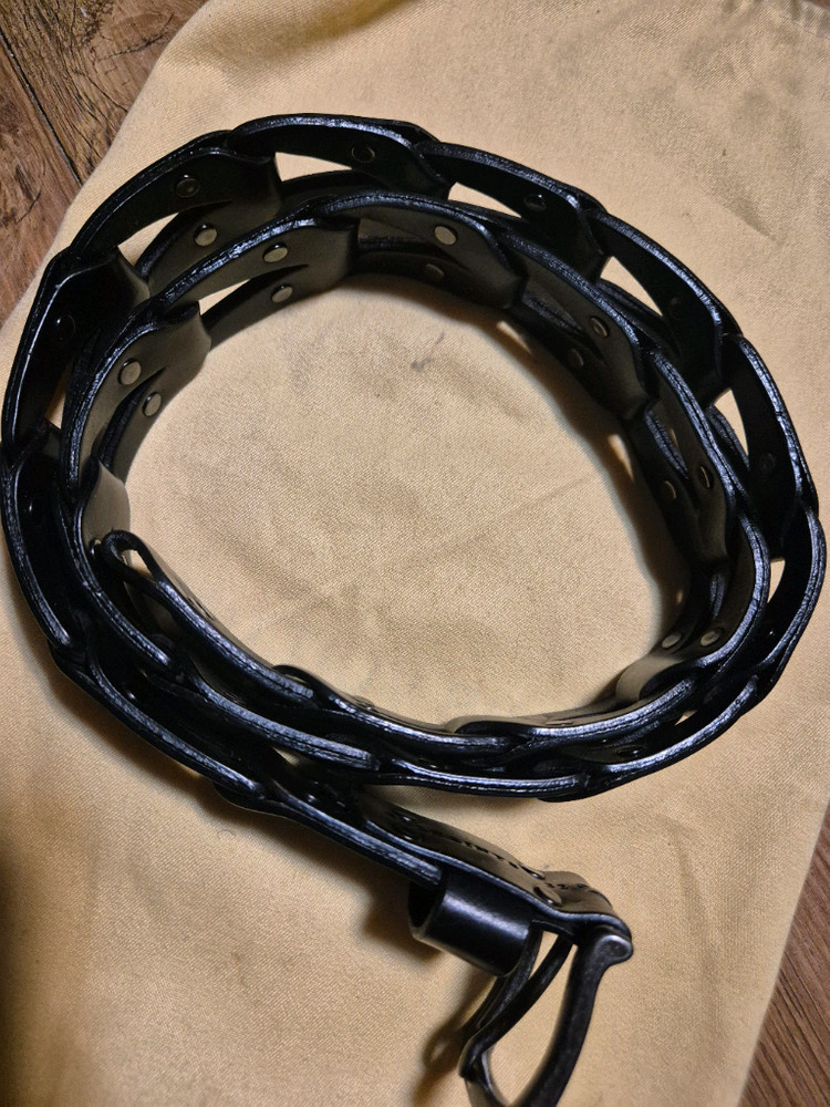 (정품) 올세인ㅊㄷ 가죽 위빙벨트 폴로 라이더--5