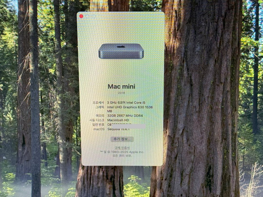 애플 맥미니 2018년형 판매합니다 이미지
