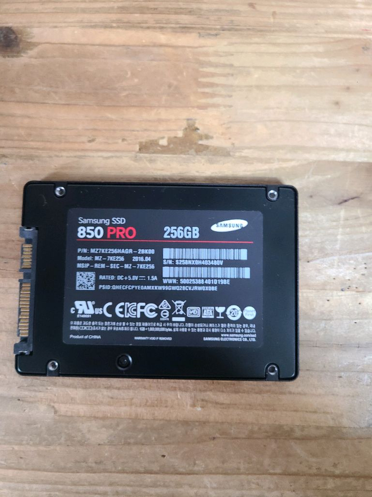삼성 850 PRO 256GB SSD 이미지