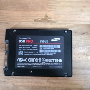 삼성 850 PRO 256GB SSD 이미지