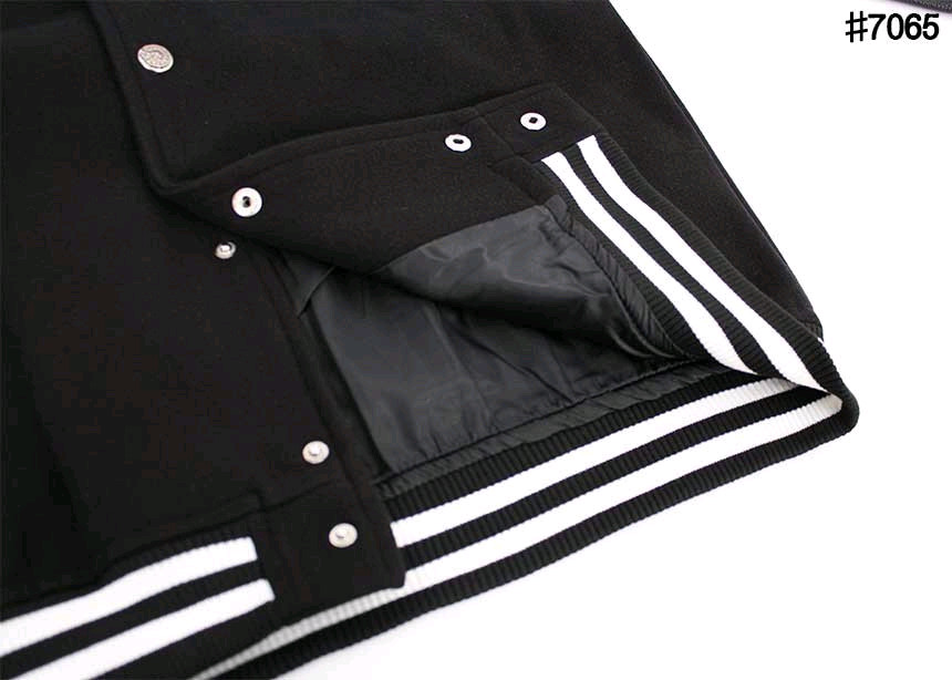 크롬하츠 크로스 레더 홀스슈 바시티 자켓--7