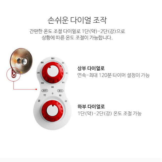 선풍기형 벽걸이 히터 전기난로 (새제품) 이미지