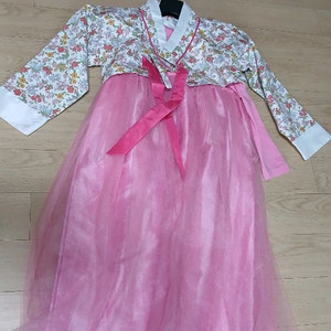 여아퓨전한복6~7세+한복머리띠 (총장92cm) 이미지